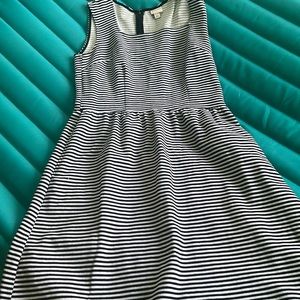 Black/White strip dress, size S